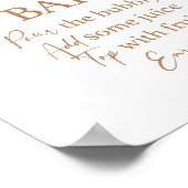 Pampasgras Mimosa Bar bord Poster (Hoek)