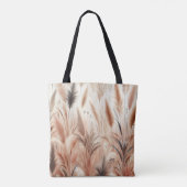 Pampasgras Modern Boho Bloem voor Herfst & Val Tote Bag (Achterkant)