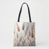 Pampasgras Modern Boho Bloemen voor Herfst & Val  Tote Bag (Voorkant)
