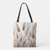 Pampasgras Modern Boho Bloemen voor Herfst & Val  Tote Bag (Achterkant)