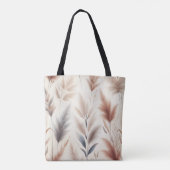 Pampasgras Modern Boho Bloemen voor Herfst & Val Tote Bag (Achterkant)