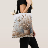 Pampasgras Modern Boho Bloemstuk voor Herfst & Val Tote Bag (Dichtbij)