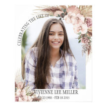 Pampasgras-orchidee Bloem Foto Rouwkaart Herdenkin