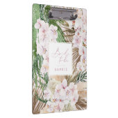 Pampasgras, orchidee, tropisch gebladerte bruid te klembord (Rechts)