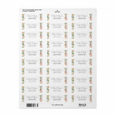 Pampasgras Proteas Trouw RSVP Retouradres Etiket (Full Sheet)
