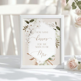 Pampasgras Raad hoeveel kusjes Poster