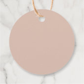 Pampasgras Roze Bloemige Bruiloft Feest Bedankjes Labels (Achterkant)