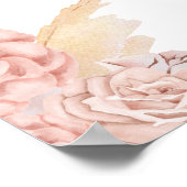 Pampasgras Roze Bruids-Shower Fotorekwisieten Post Poster (Hoek)