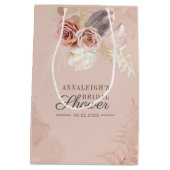 Pampasgras Terracotta Bloemen Bruiloft Medium Cadeauzakje (Achterkant)