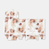 Pampasgras Terracotta Bloemen Tropisch Bedankdoosjes (Uitgevouwen)