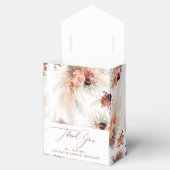 Pampasgras Terracotta Bloemen Tropisch Bedankdoosjes (Geopend)