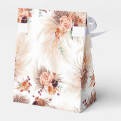 Pampasgras Terracotta Bloemen Tropisch Bedankdoosjes (Achterkant)