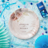 Pampasgras Terracotta Boho Bruiloft Papieren Bordje (Feest)