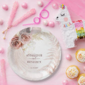 Pampasgras Terracotta Boho Bruiloft Papieren Bordje (Feest)