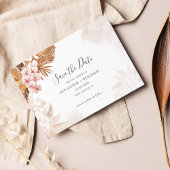 Pampasgras Terracotta Script Botanisch Save The Date