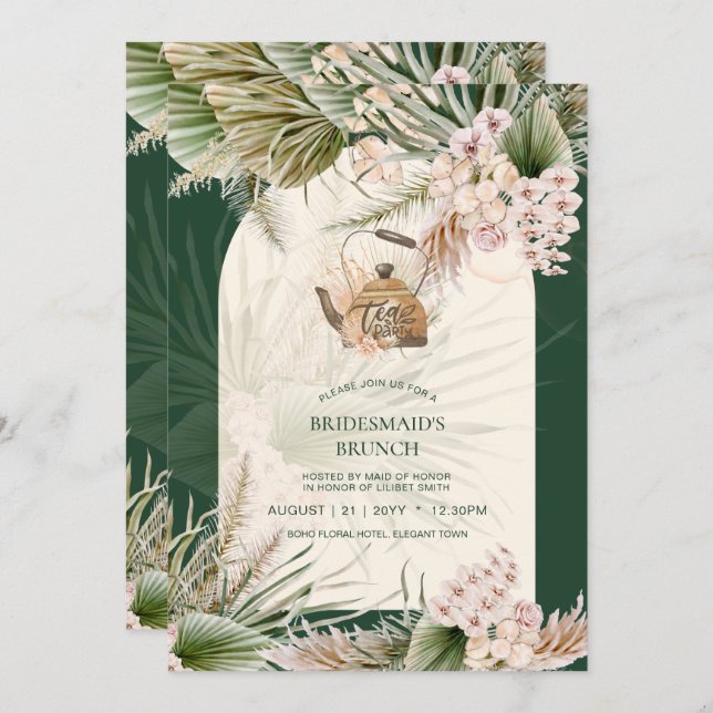 Pampasgras THEE PARTY Bruidslunch (Voorkant / Achterkant)