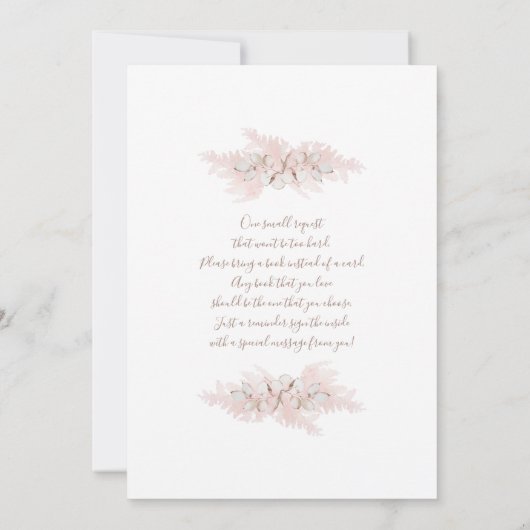 Pampasgras virtuele babyshower uitnodiging voor me (Achterkant)