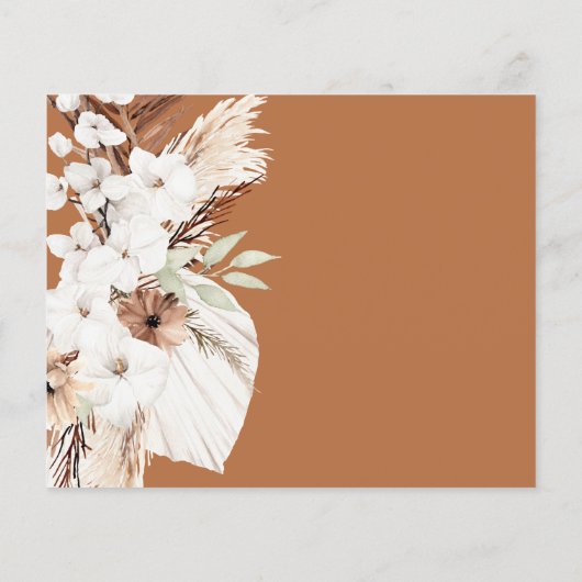 pampass gras wild flower terracotta bruiloft (Achterkant)