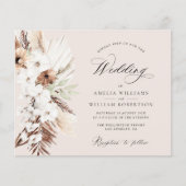 pampass gras wild flower terracotta bruiloft (Voorkant)