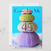 Pamper Beach Party Birthday Celebration Invitation Kaart (Voorkant)