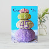 Pamper Beach Party Birthday Celebration Invitation Kaart (Staand voorkant)