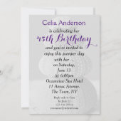 Pamper Beach Party Birthday Celebration Invitation Kaart (Achterkant)