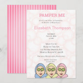 Pamper Me Spa Bridal Shower Kaart (Voorkant / Achterkant)