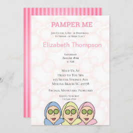Pamper Me Spa Bridal Shower Kaart