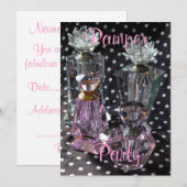 Pamper party door Salon Glacé Kaart (Voorkant / Achterkant)