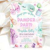 Pamper Party Uitnodigen, Meisjes Spa Verjaardag, S Kaart