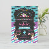 Pamper Sleepover Party Birthday Invitations Girls Kaart (Staand voorkant)
