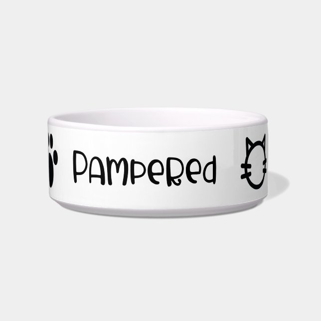 Pampered Cat Voerbakje (Voorkant)