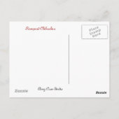 Pampered Chihuahua Dog Briefkaart (Achterkant)