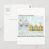 Pampered Dog Bathrooms Funny Gifts & T - shirts Briefkaart (Voorkant / Achterkant)