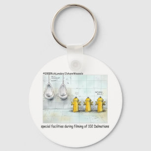 Pampered Dog Bathrooms Funny Gifts & T - shirts Sleutelhanger