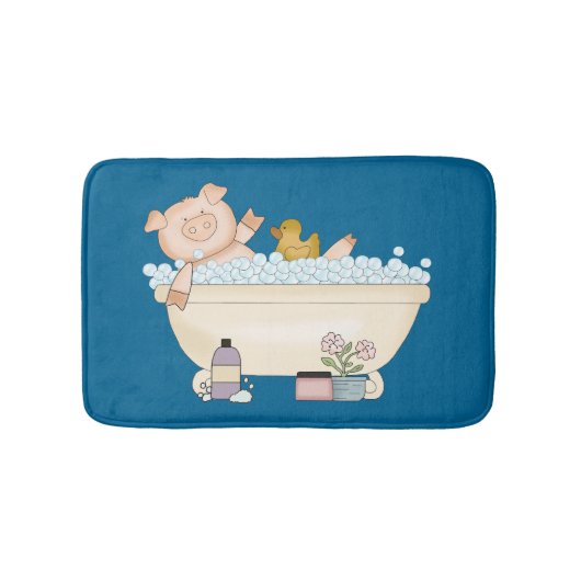 Pampered Piggy Bath Mat (Voorkant)