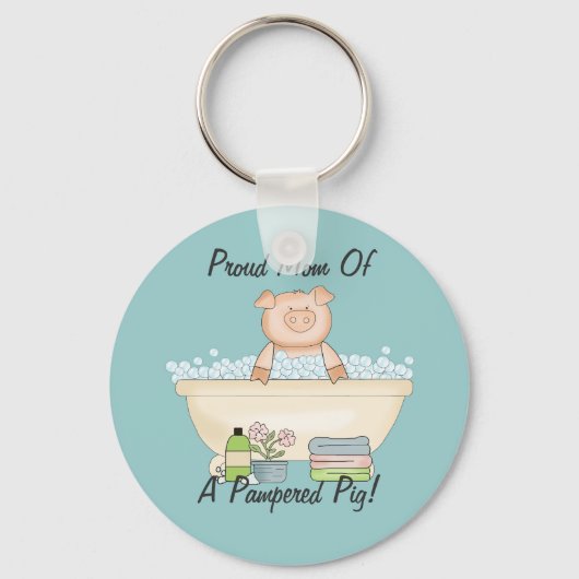 Pampered Piggy Sleutelhanger (Voorkant)