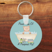 Pampered Piggy Sleutelhanger (Voorkant)