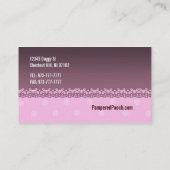 Pampered Pooch-Visitekaartjes Visitekaartje (Achterkant)