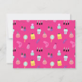 Pampering Spa Party, voor meisjes Kaart (Achterkant)