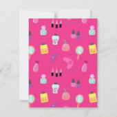 Pampering Spa Party, voor meisjes Kaart (Achterkant)