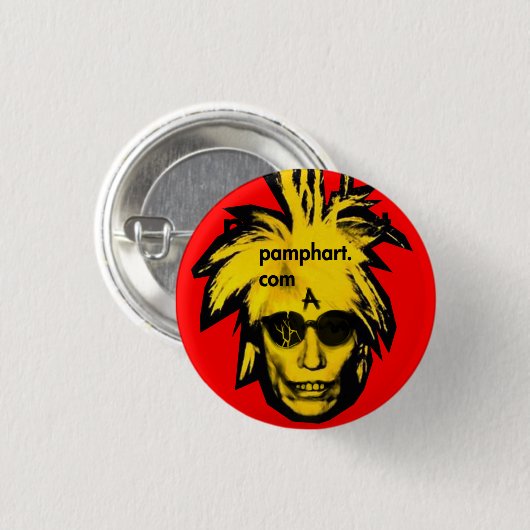 pamphart.com badge #6 ronde button 3,2 cm (Voorkant /achterkant)