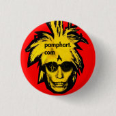 pamphart.com badge #6 ronde button 3,2 cm (Voorkant)