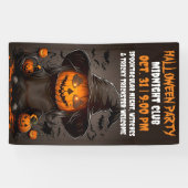 Pampking spooktacular Halloween Celebration Party Spandoek (Horizontaal)