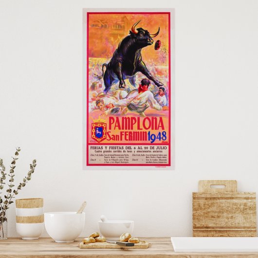 Pamplona 1948 poster (Keuken)