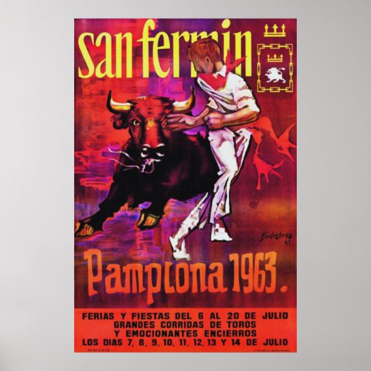 Pamplona 1963 poster (Voorkant)