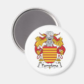 Pamplona Family Crest Magneet (Voorkant / Achterkant)