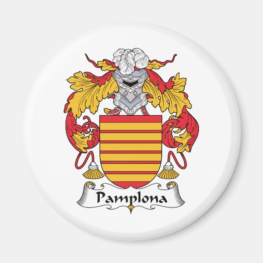 Pamplona Family Crest Magneet (Voorkant)