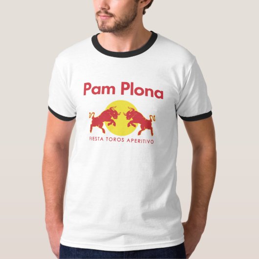 Pamplona parodie Red Bull T-shirt (Voorkant)