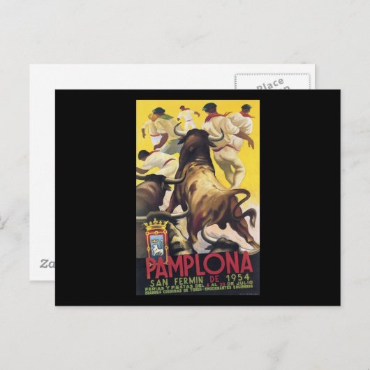 Pamplona San Fermin Briefkaart (Voorkant / Achterkant)